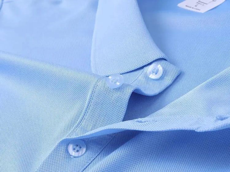EU Size POLO Customized LOGO Polo Shirt Men Summer Men&