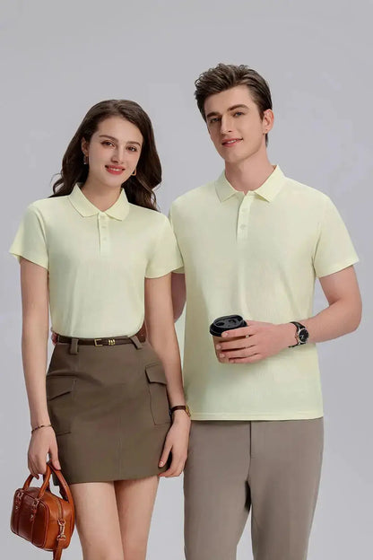 EU Size POLO Customized LOGO Polo Shirt Men Summer Men&