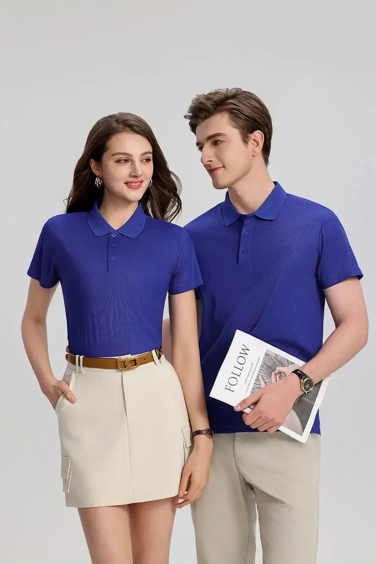 EU Size POLO Customized LOGO Polo Shirt Men Summer Men&