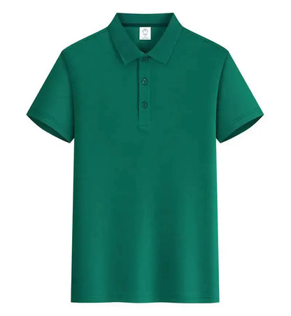 EU Size POLO Customized LOGO Polo Shirt Men Summer Men&