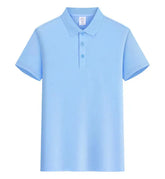 EU Size POLO Customized LOGO Polo Shirt Men Summer Men&