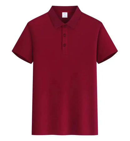EU Size POLO Customized LOGO Polo Shirt Men Summer Men&