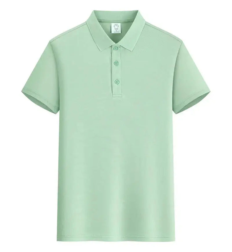 EU Size POLO Customized LOGO Polo Shirt Men Summer Men&