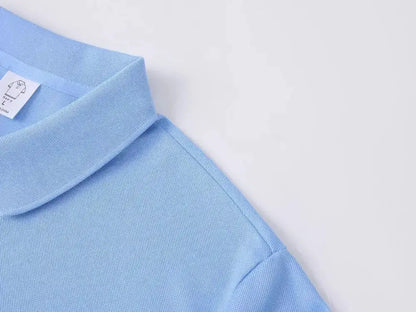 EU Size POLO Customized LOGO Polo Shirt Men Summer Men&