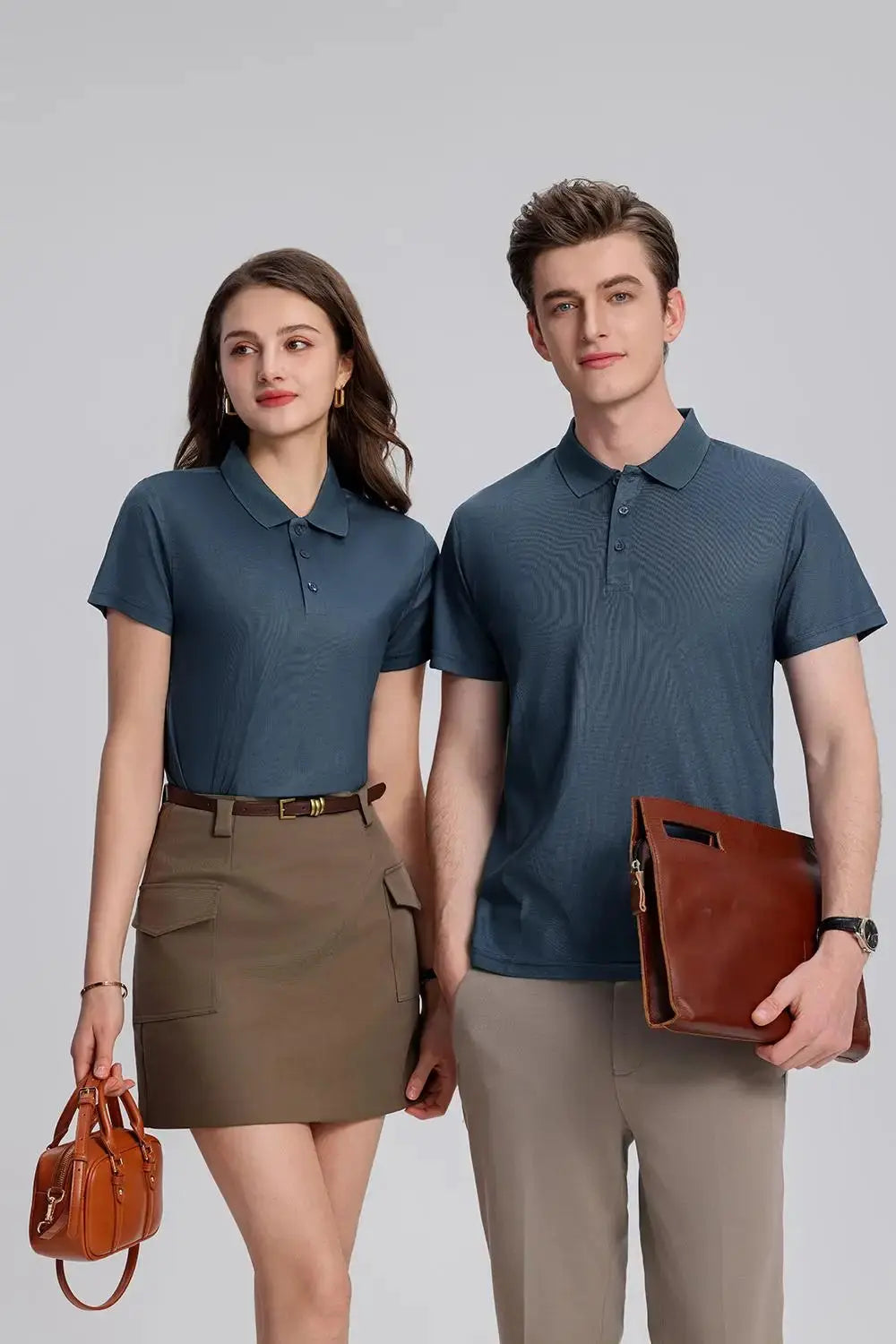 EU Size POLO Customized LOGO Polo Shirt Men Summer Men&