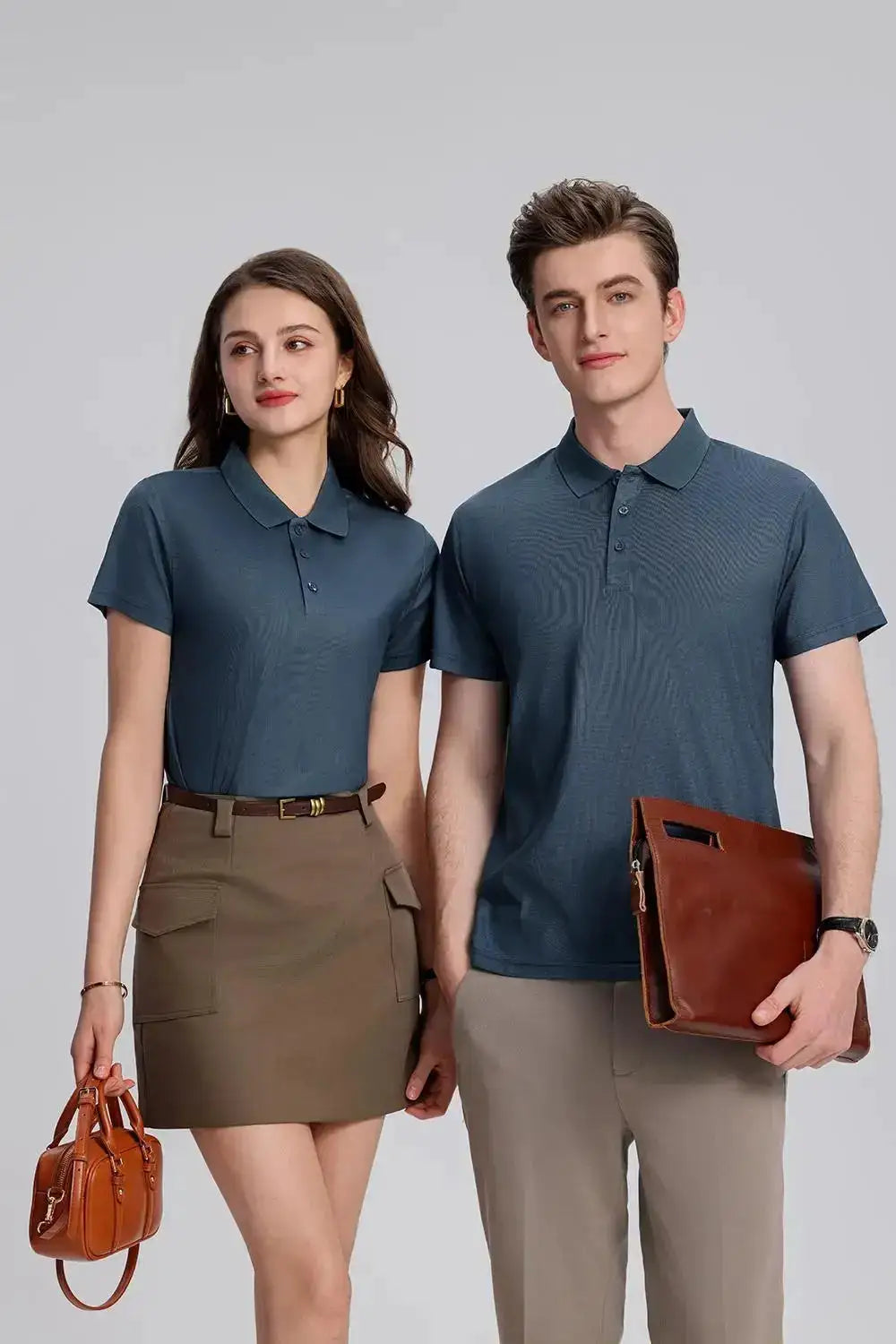 EU Size POLO Customized LOGO Polo Shirt Men Summer Men&