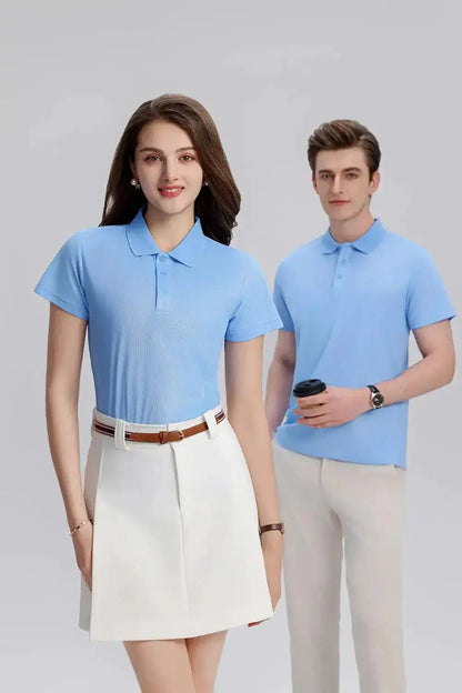 EU Size POLO Customized LOGO Polo Shirt Men Summer Men&