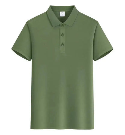 EU Size POLO Customized LOGO Polo Shirt Men Summer Men&