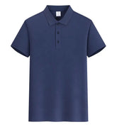 EU Size POLO Customized LOGO Polo Shirt Men Summer Men&