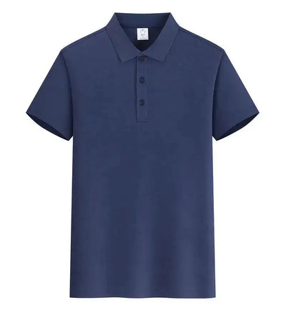 EU Size POLO Customized LOGO Polo Shirt Men Summer Men&