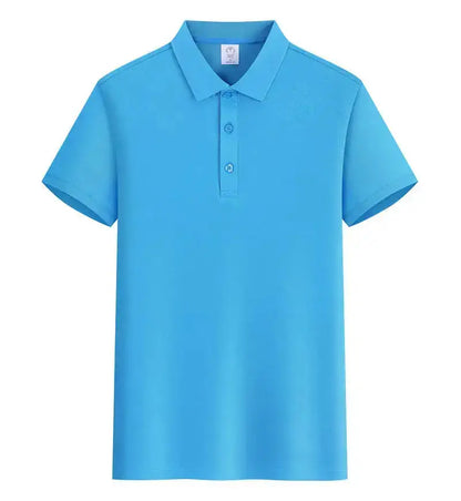 EU Size POLO Customized LOGO Polo Shirt Men Summer Men&