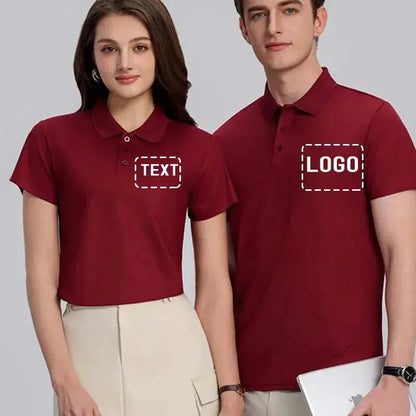 EU Size POLO Customized LOGO Polo Shirt Men Summer Men&