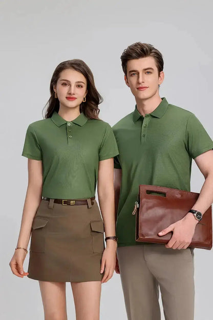 EU Size POLO Customized LOGO Polo Shirt Men Summer Men&