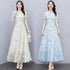 2022 Summer New Bohemian Long Dress to Ankle Chiffon dress Super Long Seaside Holiday Beach Dress for Women by Dropshipman