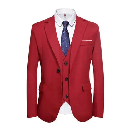 Suits Men Two Piece Suit Sets Turn Down Collar Full Sleeve Blazers Long Pants Slim Fit Ensemble Wedding Evening Spring 2026 by Dropshipman