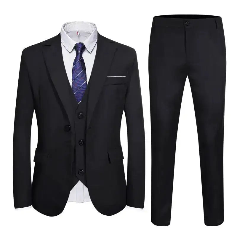 Suits Men Two Piece Suit Sets Turn Down Collar Full Sleeve Blazers Long Pants Slim Fit Ensemble Wedding Evening Spring 2026 by Dropshipman