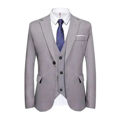 Suits Men Two Piece Suit Sets Turn Down Collar Full Sleeve Blazers Long Pants Slim Fit Ensemble Wedding Evening Spring 2026 by Dropshipman
