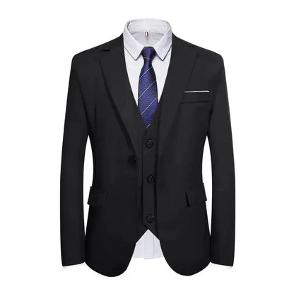 Suits Men Two Piece Suit Sets Turn Down Collar Full Sleeve Blazers Long Pants Slim Fit Ensemble Wedding Evening Spring 2026 by Dropshipman