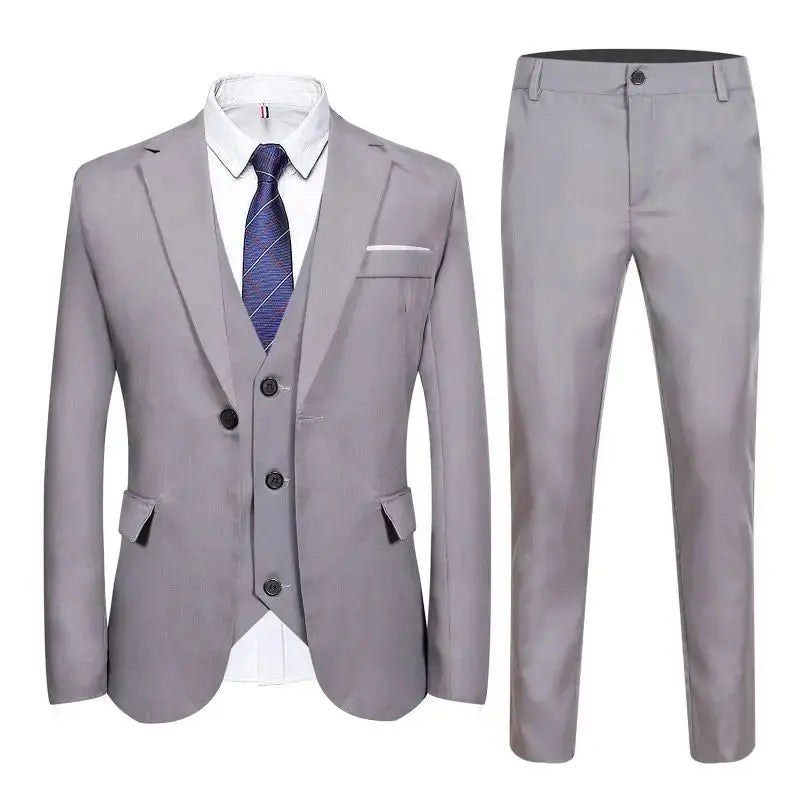 Suits Men Two Piece Suit Sets Turn Down Collar Full Sleeve Blazers Long Pants Slim Fit Ensemble Wedding Evening Spring 2026 SHOPEZRA L.L.C.
