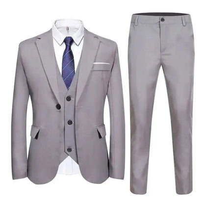 Suits Men Two Piece Suit Sets Turn Down Collar Full Sleeve Blazers Long Pants Slim Fit Ensemble Wedding Evening Spring 2026 by Dropshipman