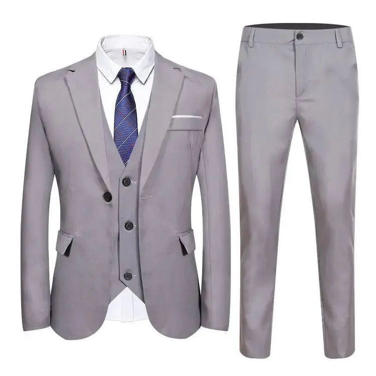 Suits Men Two Piece Suit Sets Turn Down Collar Full Sleeve Blazers Long Pants Slim Fit Ensemble Wedding Evening Spring 2026 SHOPEZRA L.L.C.