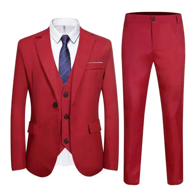 Suits Men Two Piece Suit Sets Turn Down Collar Full Sleeve Blazers Long Pants Slim Fit Ensemble Wedding Evening Spring 2026 by Dropshipman