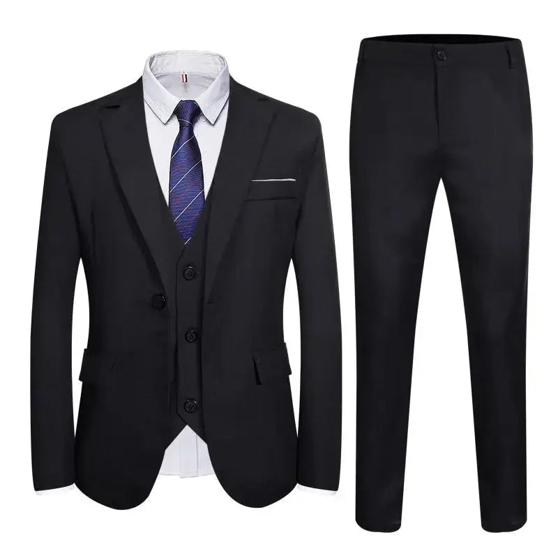Suits Men Two Piece Suit Sets Turn Down Collar Full Sleeve Blazers Long Pants Slim Fit Ensemble Wedding Evening Spring 2026 SHOPEZRA L.L.C.