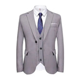 Suits Men Two Piece Suit Sets Turn Down Collar Full Sleeve Blazers Long Pants Slim Fit Ensemble Wedding Evening Spring 2026 SHOPEZRA L.L.C.