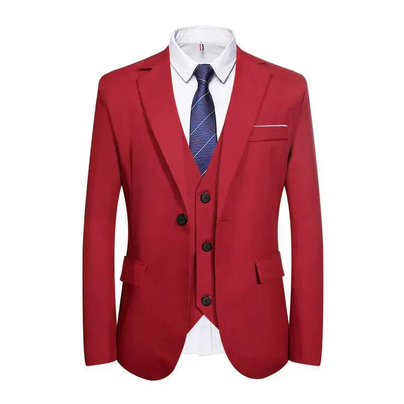 Suits Men Two Piece Suit Sets Turn Down Collar Full Sleeve Blazers Long Pants Slim Fit Ensemble Wedding Evening Spring 2026 SHOPEZRA L.L.C.