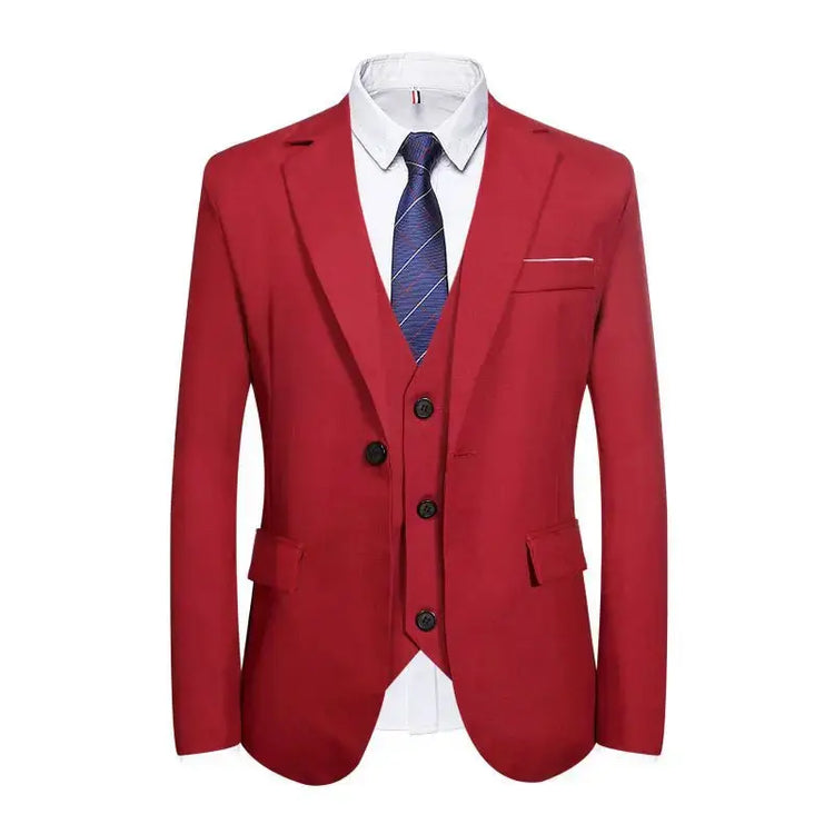Suits Men Two Piece Suit Sets Turn Down Collar Full Sleeve Blazers Long Pants Slim Fit Ensemble Wedding Evening Spring 2026 SHOPEZRA L.L.C.