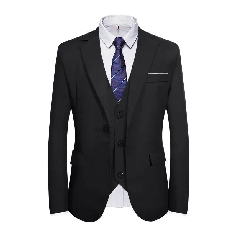 Suits Men Two Piece Suit Sets Turn Down Collar Full Sleeve Blazers Long Pants Slim Fit Ensemble Wedding Evening Spring 2026 SHOPEZRA L.L.C.