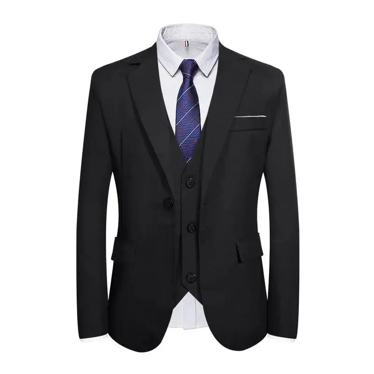 Suits Men Two Piece Suit Sets Turn Down Collar Full Sleeve Blazers Long Pants Slim Fit Ensemble Wedding Evening Spring 2026 SHOPEZRA L.L.C.