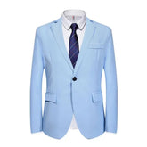 Suits Men Two Piece Suit Sets Turn Down Collar Full Sleeve Blazers Long Pants Slim Fit Ensemble Wedding Evening Spring 2026 SHOPEZRA L.L.C.