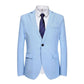 Suits Men Two Piece Suit Sets Turn Down Collar Full Sleeve Blazers Long Pants Slim Fit Ensemble Wedding Evening Spring 2026 SHOPEZRA L.L.C.