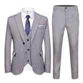 Suits Men Two Piece Suit Sets Turn Down Collar Full Sleeve Blazers Long Pants Slim Fit Ensemble Wedding Evening Spring 2026 SHOPEZRA L.L.C.