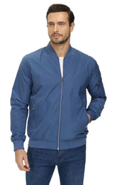 TACVASEN Spring Fall Thin Bomber Jackets Mens Jacket Lightweight Casual Windbreaker Zip Pockets Coats Biker Outwear Outdoor Male SHOPEZRA L.L.C.