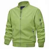 TACVASEN Spring Fall Thin Bomber Jackets Mens Jacket Lightweight Casual Windbreaker Zip Pockets Coats Biker Outwear Outdoor Male SHOPEZRA L.L.C.