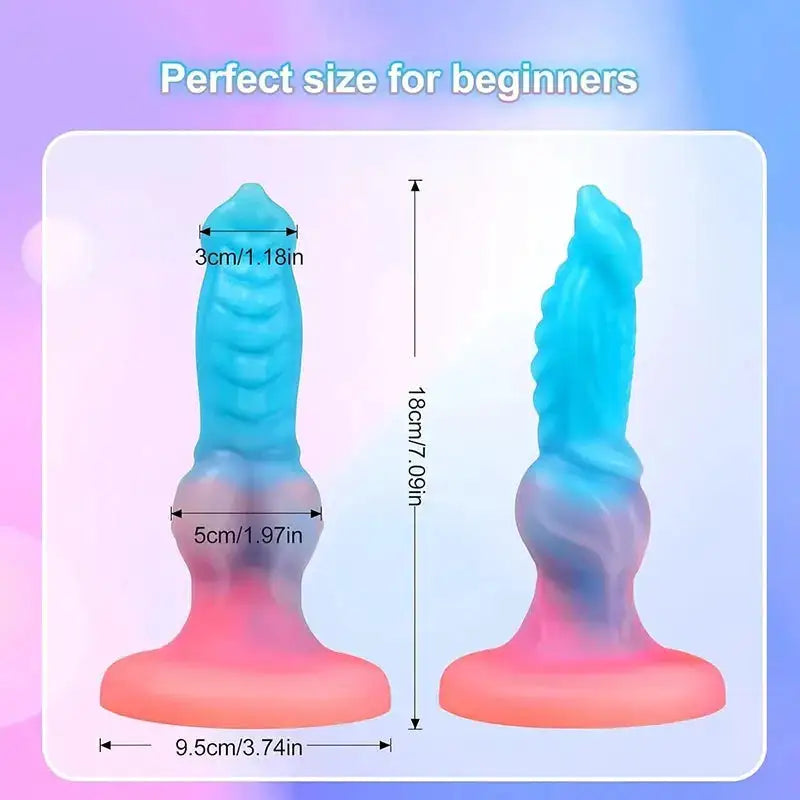 Factory Sale Luminous Dildo Animal Penis Dog Dildo With Suction Cup Glowing Dildo Anal Toy Male Female Masturbater Monster Dildo by Dropshipman