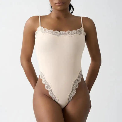 LACE THONG BODYSUIT in stock Foreign Trade Explosions Lace Lace Sling Bodice Beauty Body Shaping Clothes by Dropshipman