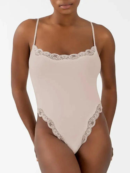 LACE THONG BODYSUIT in stock Foreign Trade Explosions Lace Lace Sling Bodice Beauty Body Shaping Clothes by Dropshipman