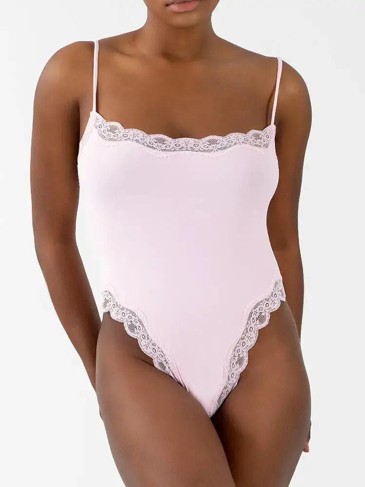 LACE THONG BODYSUIT in stock Foreign Trade Explosions Lace Lace Sling Bodice Beauty Body Shaping Clothes by Dropshipman