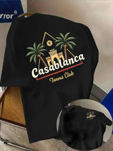 Palm Tree and Moroccan Building Print on Premium Soft 100% Cotton Men&