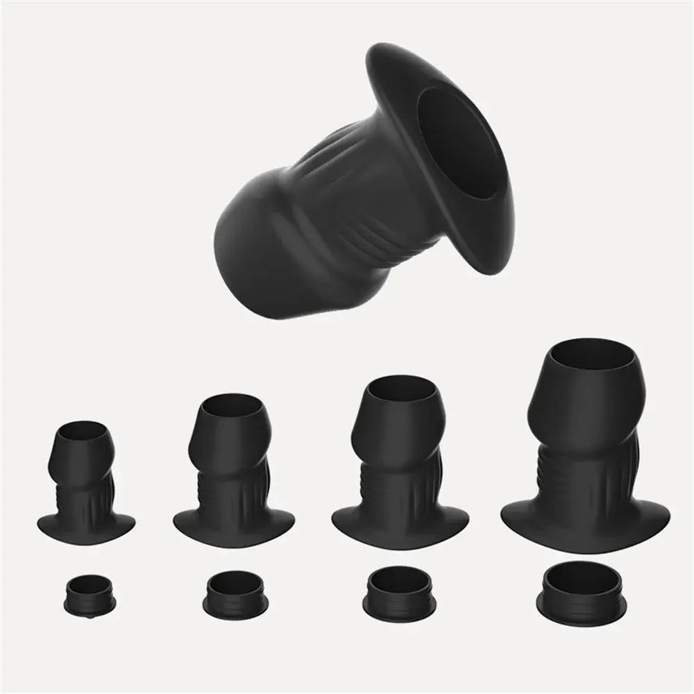 SHOPEZRA L.L.C. anal dilator and prostate massager, hollow butt plug designed for anal sex toy use for women, men, and gay adults.