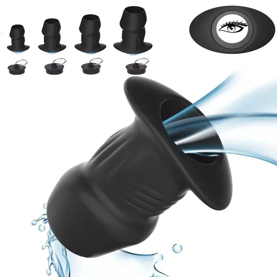 SHOPEZRA L.L.C. anal dilator and prostate massager, hollow butt plug designed for adult anal sex and pleasure.