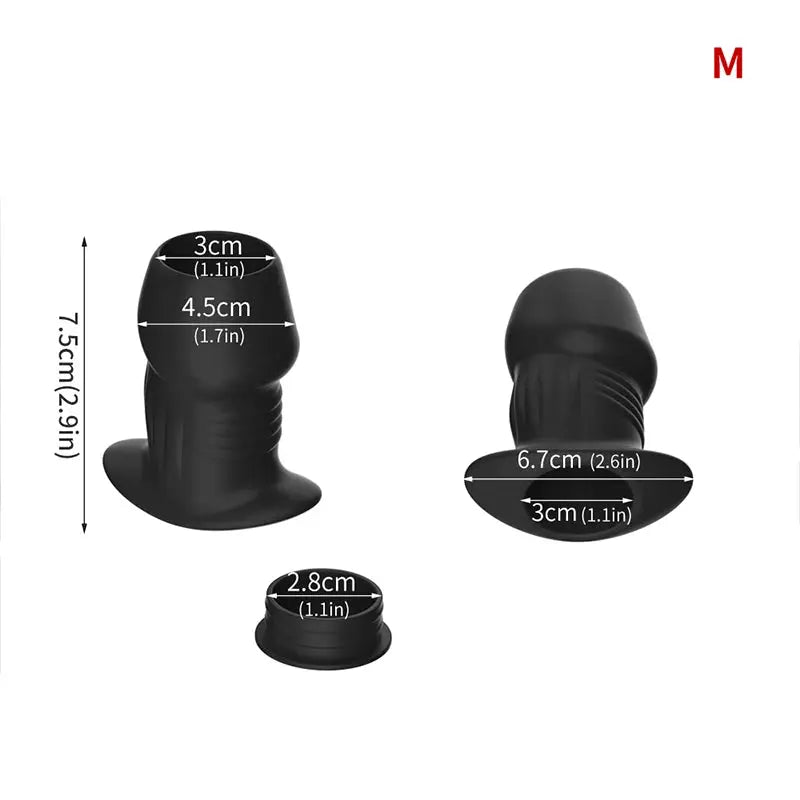 SHOPEZRA L.L.C. anal dilator and prostate massager, hollow butt plug for adult anal sex toys, designed for women, men, and gay adults.