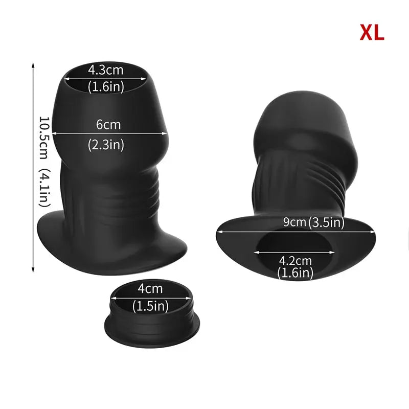 SHOPEZRA L.L.C. anal dildo and prostate massager, hollow butt plug, designed for adult anal sex and pleasure for women and men.