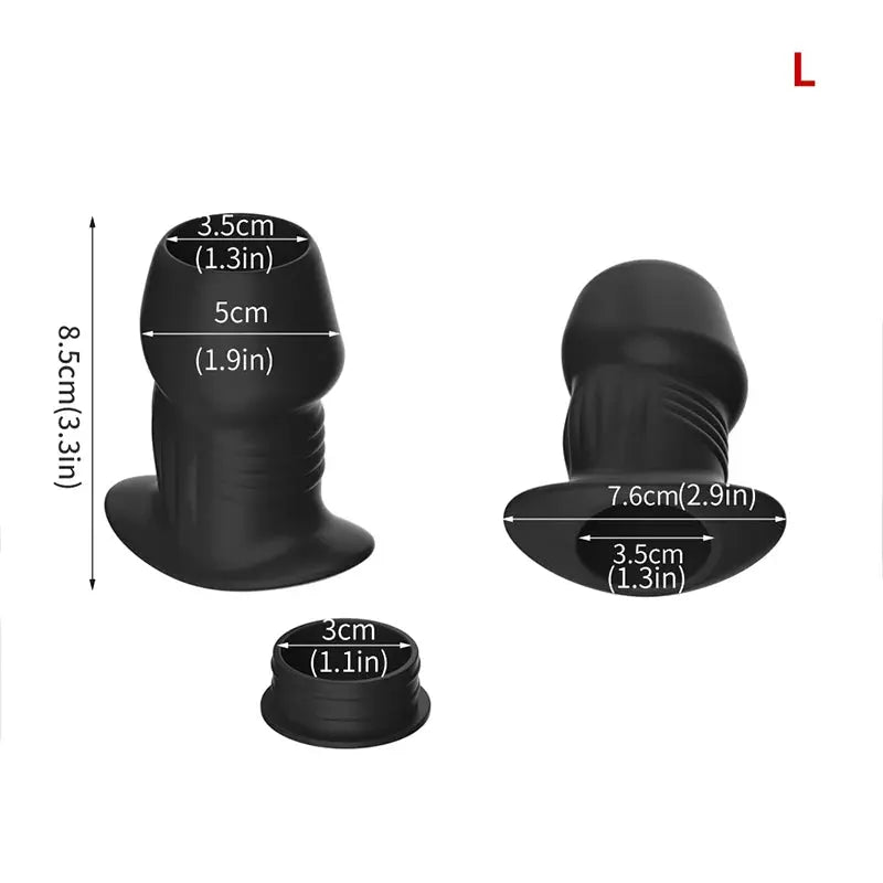 SHOPEZRA L.L.C. dildo anal dilator and prostate massager, hollow butt plug designed for anal sex and adult pleasure.
