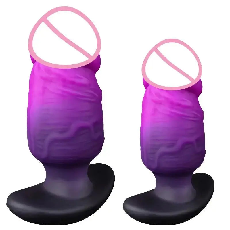 Large realistic silicone anal plug with wearable design, T-base, suitable for men and women, soft texture, butt massager, from SHOPEZRA L.L.C.