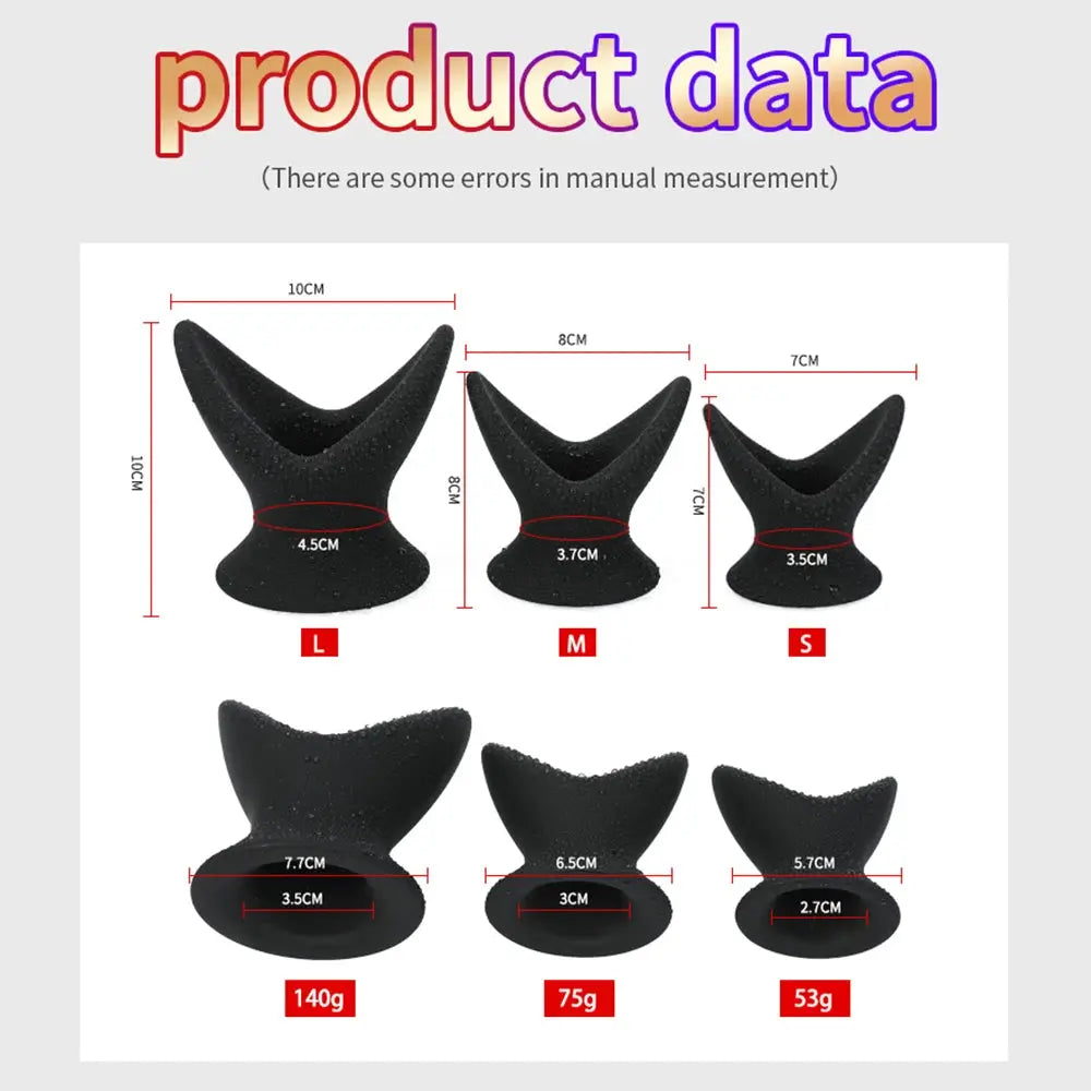 SHOPEZRA L.L.C. soft silicone anal dildo butt plug, hollow enema speculum, prostate massager, adult sex toy for women and men