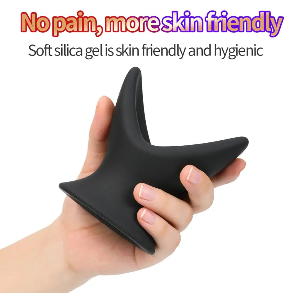 Soft silicone dildo and anal plug set with hollow design, prostate massager, and speculum features for adult male and female use.